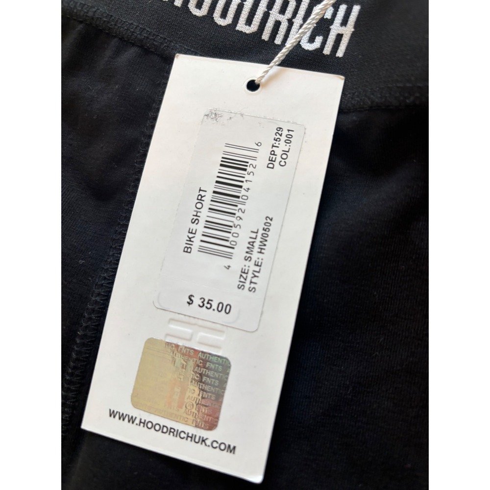 Hoodrich Womens Bike Short Black Logo Waistband Athletic Shorts HW0502 Small NWT - Picture 3 of 5